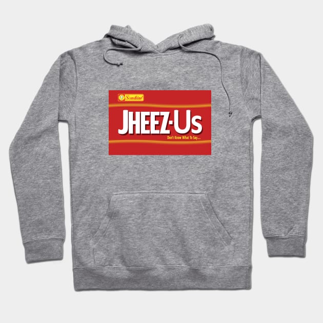 Jheez-Us Hoodie by The Wayback Chronicles